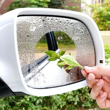 2 ks HD Auto Zadní Zrcátko Protidešťová Fólie Ochranný Límec