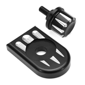 Kryt zástrčky šroubu sedadla pro Harley Dyna Street Glide Fatboy 96-15 1/4-20