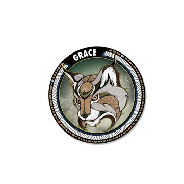 Animal Totem Grace Ambition Vision Team Wisdom Auto Nálepky Kamion Motorové vozidlo Motocykl Decal