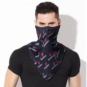 Herobiker Motocyklové lyžování obličejová maska venkovní sporty prodyšná trojúhelníková čelenka