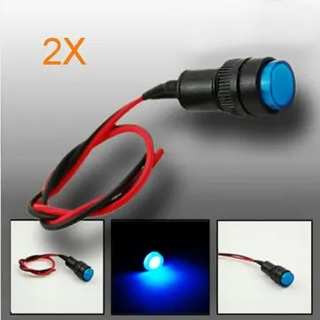 2X10mm univerzální LED indikátorová kontrolka panelu varování