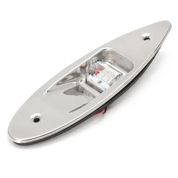 12V Červeno-Zelené Lodní Signalizační Světla Boční LED Navigační Indikátor Zapuštěná Lampa