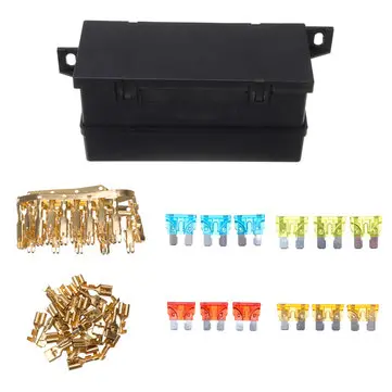 Automatická Vodotěsná Autodíl 6cestný Spínací Box 12Blade Pojistka