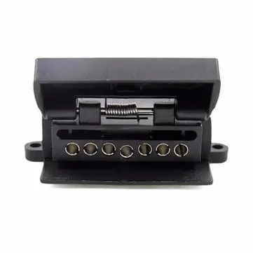 Tirol 7Pins Flat Trailer Socket Light Connector 7Ways Female Trailer Adapter Caravan RV Boat Truck 1