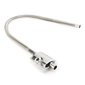 120 cm Nerezová ocelová výfuková trubka + tlumič pro parkovací vzduchový dieselový ohřev