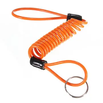 1,5M Disc Lock Bezpečnostní připomínkový kabel pro motocykly, skútry, kola, protikrádežní nástroj