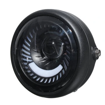 12V 7 Palcové LED Motocyklové Hlavní Světlomety Retro Čelní Univerzální