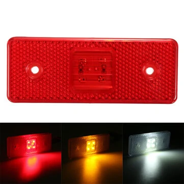4 LED 24V traktor návěs nákladní auto přívěs boční značka světla lampa Amber White Red
