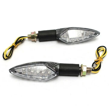 12V 15LED Indikátor blikajícího světla motocyklu Blinkr Amber Flexibilní rukojeť
