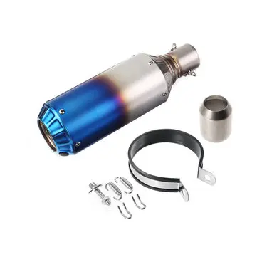 38-51mm Výfuková Muffler Potrubí se tlumičem Univerzální motocykl nerezová ocel