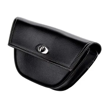 Boční tašky na motocyklu PU kožené zavazadlo s montážními popruhy pro Harley/Honda/Yamaha/Kawasaki/Suzuki