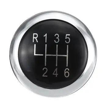 Kryt ozdobného emblému pákového knoflíku se 6 rychlostmi a chromovaným lemováním pro VW Passat B6 B7 CC