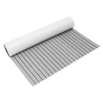 120x240cm Šedá a Černá EVA Pěnová Faux Teaková Dlažba pro loď nebo jachtu