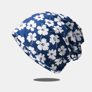 Ženy Dual-use bavlněné překrytí s květinovým vzorem Potisknuté elastické nastavitelné volnočasové šály