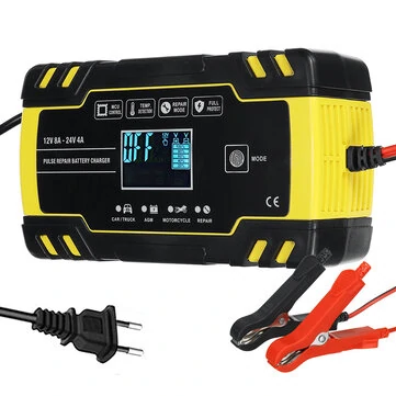 iMars 12V 24V 8A 4A Touch Screen Pulse Repair LCD nabíječka baterií pro auto motocykl olověná kyselina baterie AGM Gel Wet