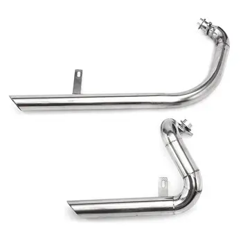 Systém výfukových tlumičů s nakloněnými řezanými trubkami a tlumičem pro Yamaha Virago V star XV125