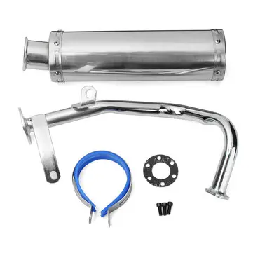 Výfukový Tlumič GY6 50cc 100cc Skútr Výkon Nerez Trubka 88*300mm