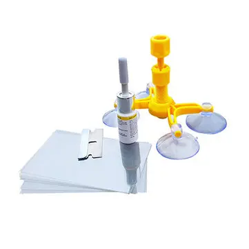 Sada na opravu čelního skla vozu Nástroj na opravu škrábanců a prasklin Okenního skla