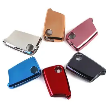 Blød TPU Bil Fjernbetjening Smart Nøgle Etui / Taske Cover med Tastaturfilm til VW Tiguan Golf GTI Octavia