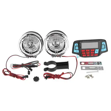 Vandtæt Motorcykel Handsfree Højtaler Lyd FM Radiosystem Stereo MP3-afspiller med Bluetooth