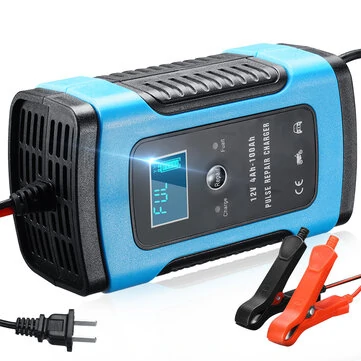 12V 6A Bil Motorcykel Batterioplader Smart Opladning Batterivedligeholder