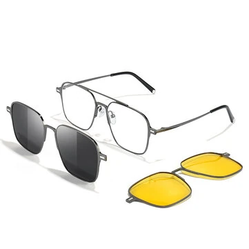 3 i 1 Magnetiske Anti-blålys Briller med HD Polaroid