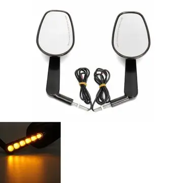 Sorte bagspejle blinklys til Harley Davidson V-ROD Muscle VRSCF 09-17