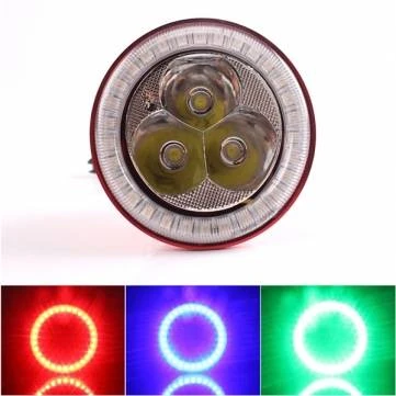 JCAA601 Motorcykel Engleøjne LED Forlygte Indbygget Laserkanoner