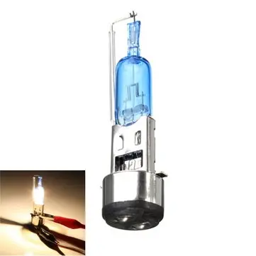 12V BA20D 50W Hovedpærer Halogenlampe Hvidt Lys Motorcykelbil Forlygte