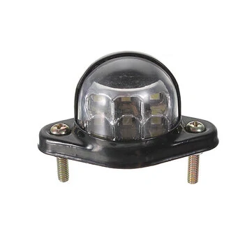 12V 6 LED Nummerplade Lygte Reflektor Til Trailer Lastbil Varevogn