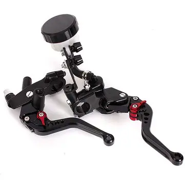 1 par CNC Universal 7/8 Motorcykel Bremse Koblingsgreb Master Cylinder