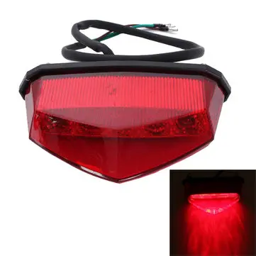 Universal LED Motorcykel Dirt Bike Nummerplade Lys Baglys