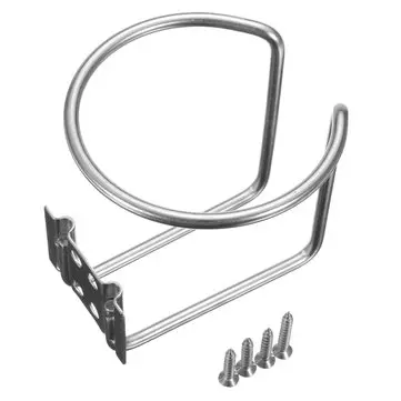 Båd ring kopholder af rustfrit stål til marine, yacht, lastbil, autocamper, sølv