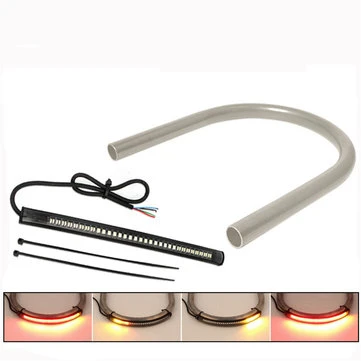 175/210/230MM Motorcykel Bagagerum Med Lys Til Honda/Kawasaki/Yamaha/Suzuki Universal