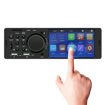 7805 4,1 Tommer VINDE Bil MP5-afspiller 1DIN Touch Screen Audio Video TF-kort bluetooth FM Radio Støtte Carema