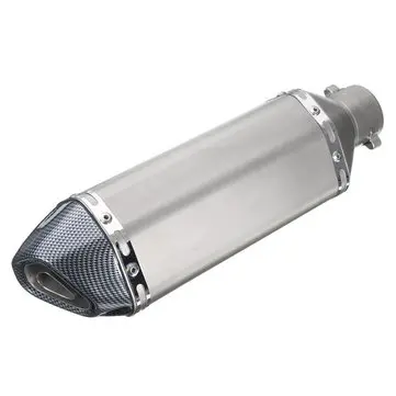 36-51mm Universal Motorcykel Sort Carbon Fiber Udstødning Lyddæmper Rør med DB Killer