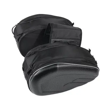 36-58L Motorcykel Side Tasker Bagage Sadeltasker Med Regnslag Vandtæt