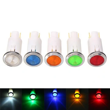 12V 12,5 mm LED-indikator Pilot Dash Dashboard Panel advarselslys