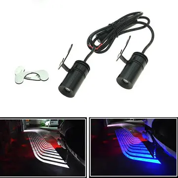 Par LED-advarselssignal Universal Angel Wings Car Motorcycle Velkommen Shadow Decoration Light Lamp