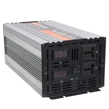 5000W 60Hz Dobbelt Display Ren Sinus Wave Inverter Strøm Inverter 12V/24/48/ DC Til 220V AC Konverter
