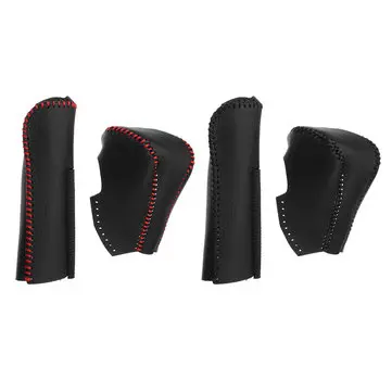 PU læder gearskift knop håndbremsegreb dækning til Honda Civic 8. Generation