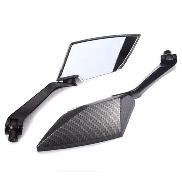 One Pair  Motorcycle Rear View Side Mirrors For Honda Yamaha Kawasaki
