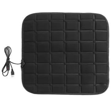 45 * 45 cm Bilfiber Varmesædehynde Sædevarmer Vinterhusstanddæksel Elektrisk Opvarmningsmåtte