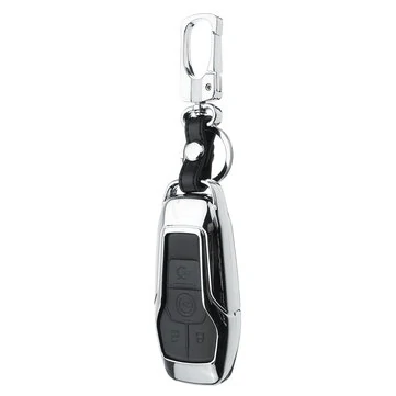 Alloy Smart Remote Key-etui i PU-læder til Ford Lincoln 4/5 knapper
