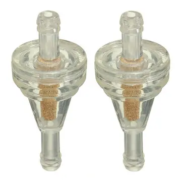 2 stk. 1/4 tommer 6 mm brændstofoliefilter universal til motorcykel Pit Dirt Bike Scooter