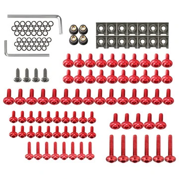 137 stk Fenderbolt Sæt Klips Skrue Møtrik Til Sportsbikes Motorcykel