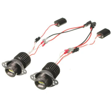 20W 1200LM Hvide LED Engle Øjne Lys Halo Ringpærer til BMW E90 E91 2009-2011