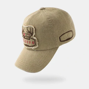 Mænds Bomuld Blød Top Stor Skygge Broderi Baseball Hat Casual Justerbar Åndbar Tilpasset Hat