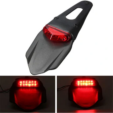 Motorcykel Skærme 12 LED Lampe Stop Bremse Baglygte Rødt Lys Universal