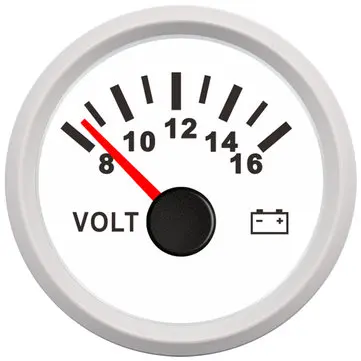 Volt Meter Gauge 8-16 Volt Caravan Boat Marine Voltmeter